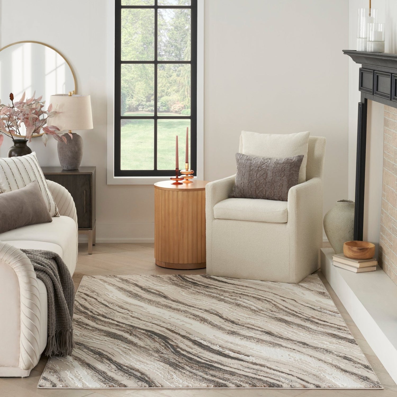 Sustainable Trends SUT05 Beige Grey Rug - Love - Rugs
