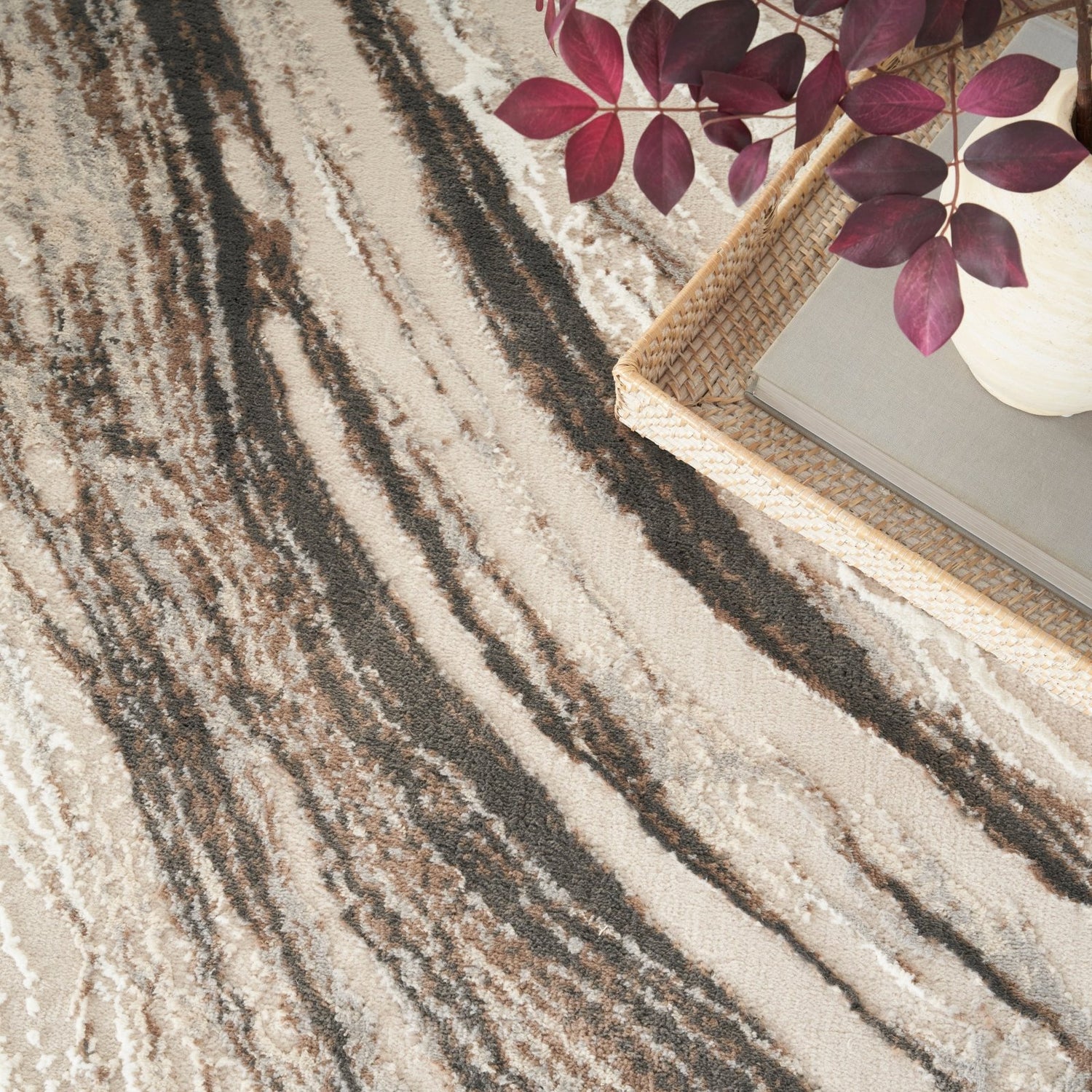 Sustainable Trends SUT05 Beige Grey Rug - Love - Rugs