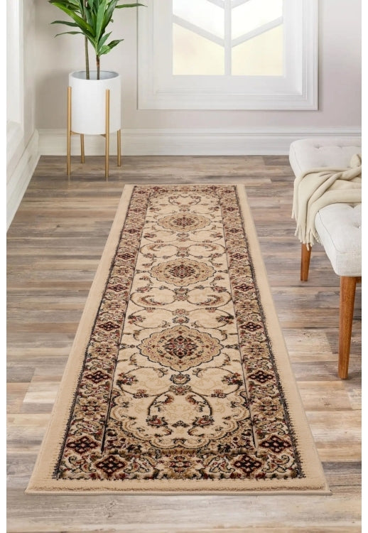 Victoria Traditional Cream Runner Rug alternate image