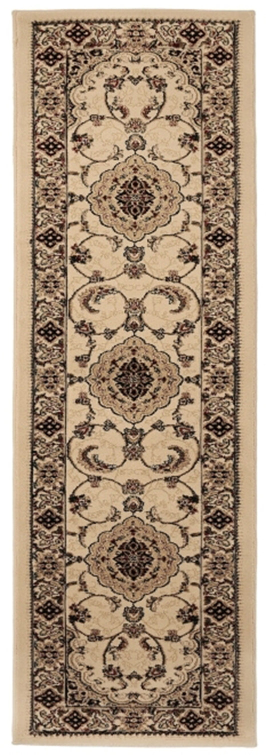 Victoria Traditional Cream Runner Rug