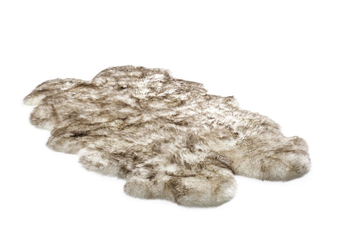 Bowron Longwool Wolf Tip Sheepskin Rug