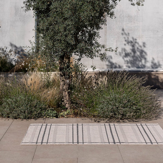 Zona Charcoal Line outdoor 497605 Rug - Love-Rugs alternate image