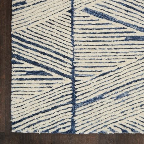 Colorado CLR01 WHTBL Runner Rug - Love-Rugs