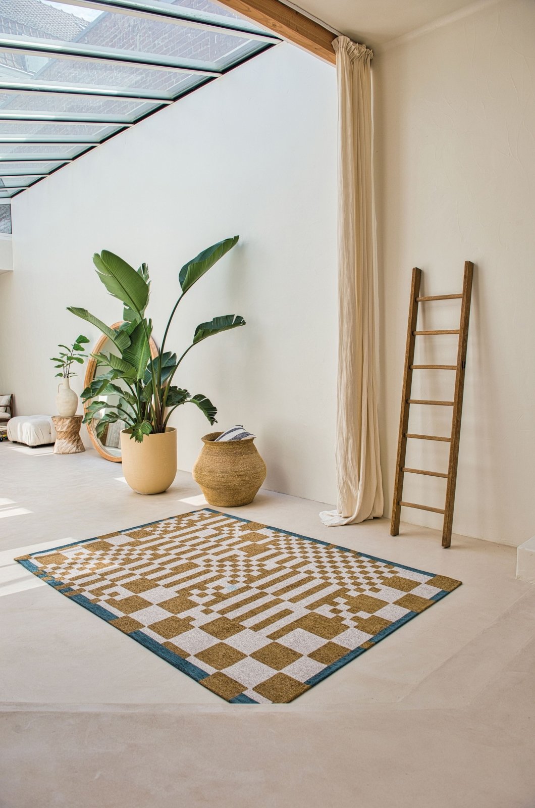Louis De Poortere Craft Chess Honey 9338 Rug - Love-Rugs