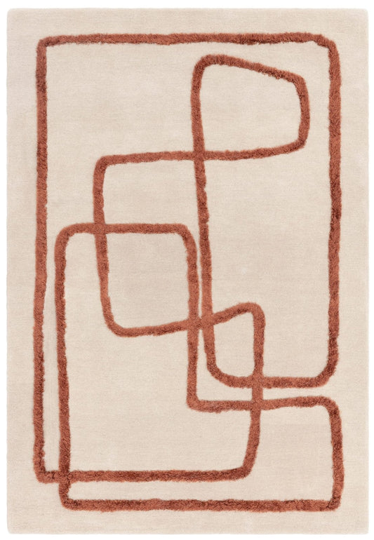 Matrix Infinity Copper Rug - Love-Rugs
