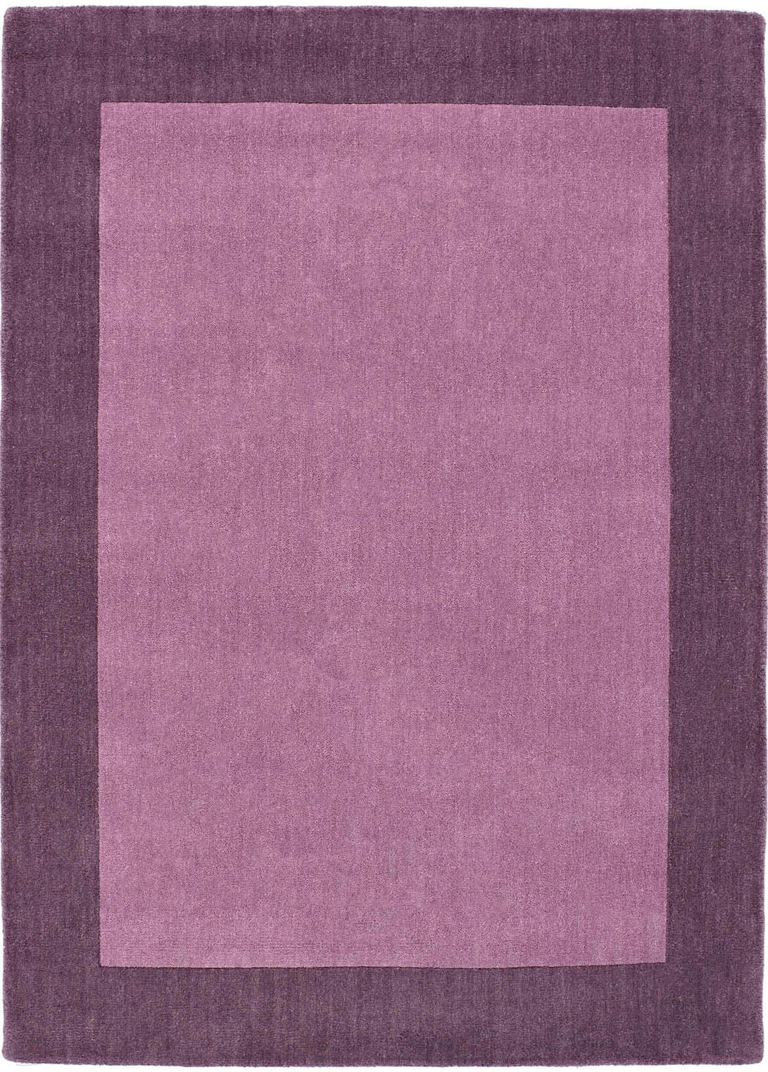 Borders Mauve Rug - Love-Rugs