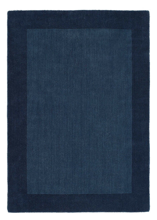 Borders Navy Rug - Love-Rugs