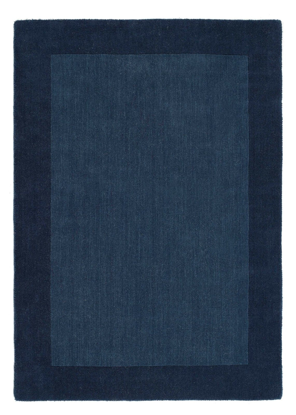 Borders Navy Rug - Love-Rugs