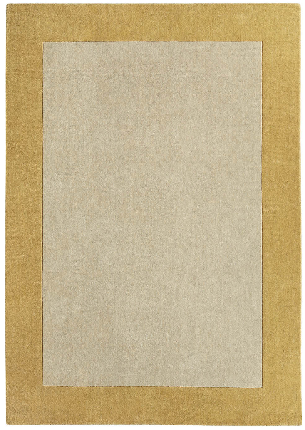 Borders Ochre Rug - Love-Rugs