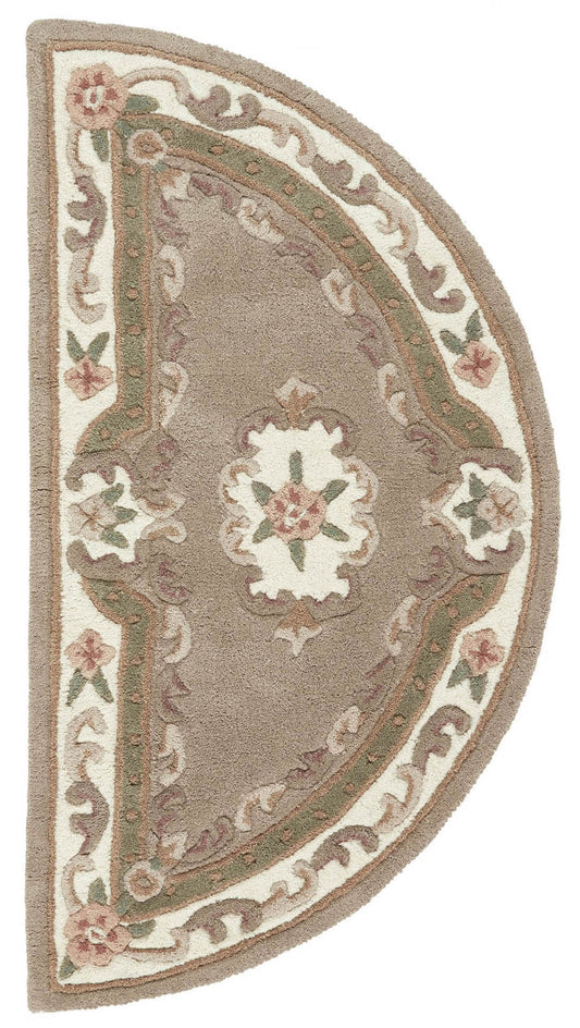 Shensi Beige Half-Moon Rug