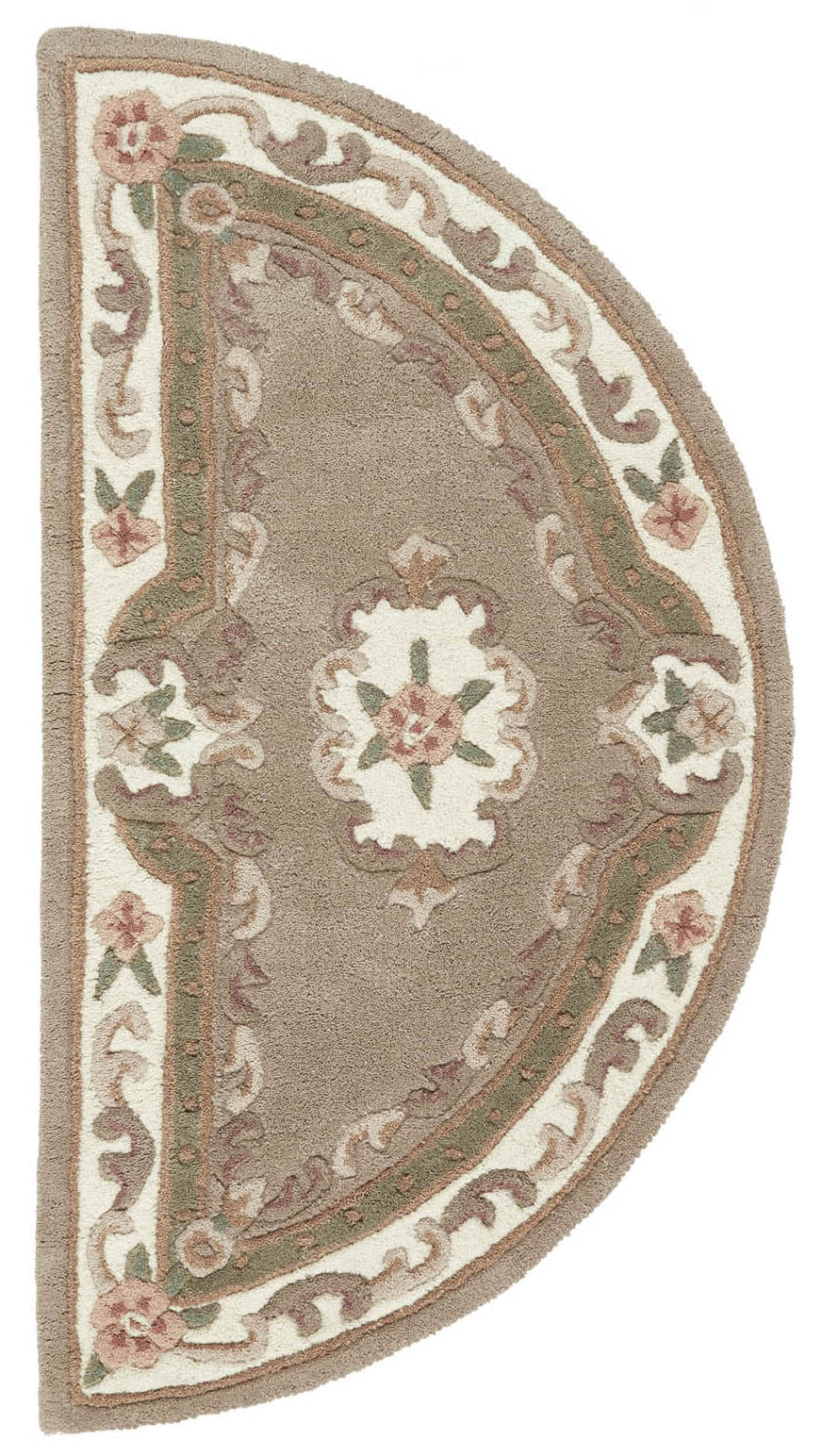 Shensi Beige Half-Moon Rug