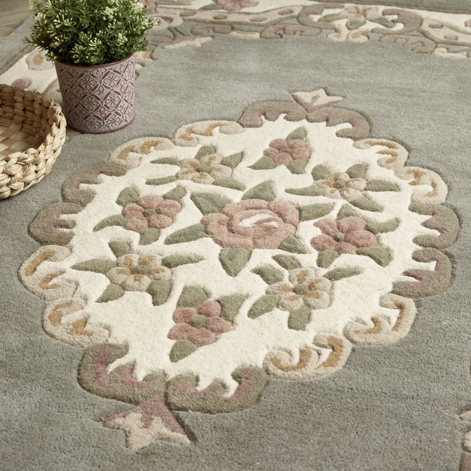 Shensi Grey Rug - Love-Rugs