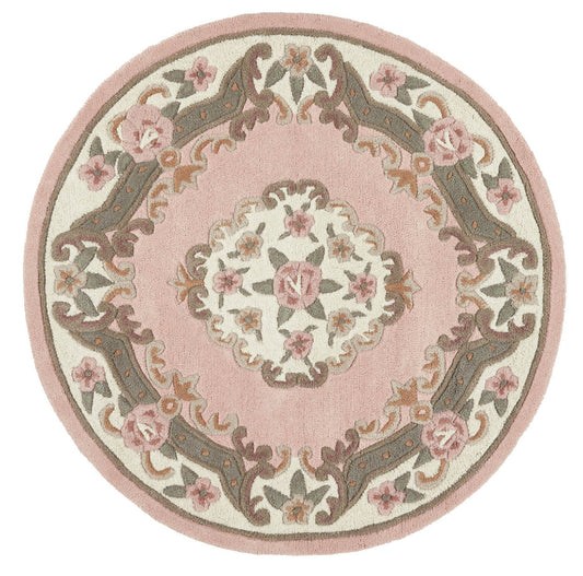 Shensi Pink Round Rug - Love-Rugs