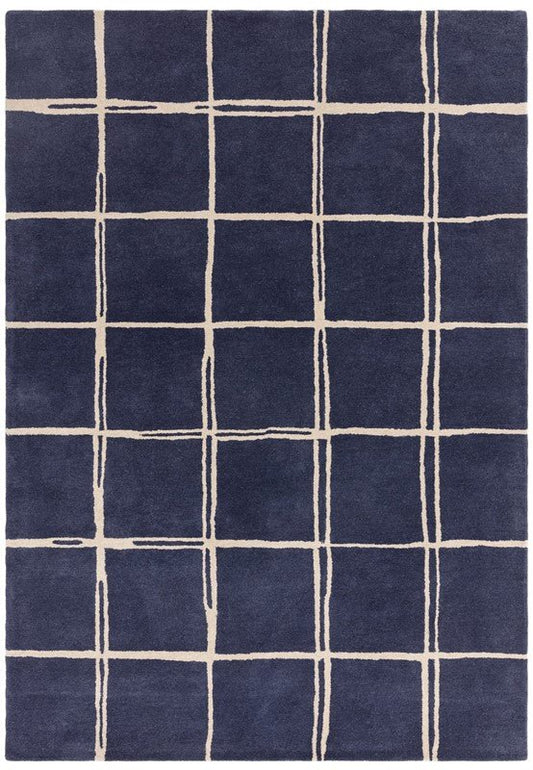 Albany Grid Marine Rug - Love-Rugs