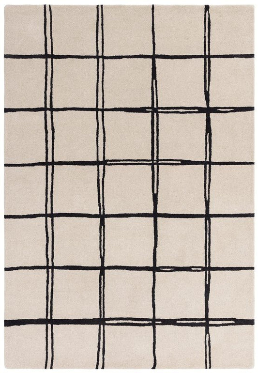 Albany Grid Monochrome Rug - Love-Rugs