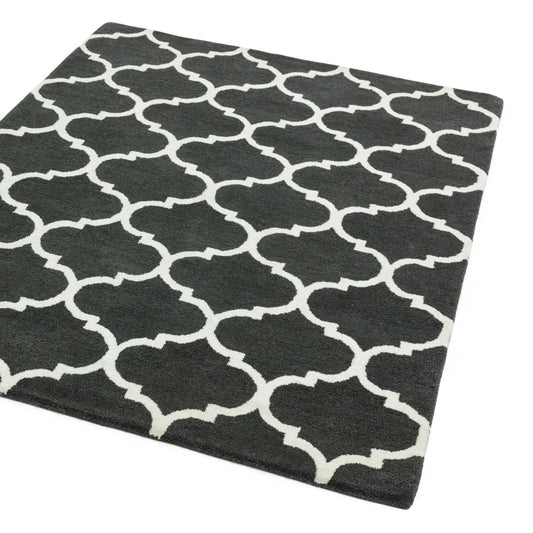 Albany Ogee Charcoal Rug - Love-Rugs alternate image