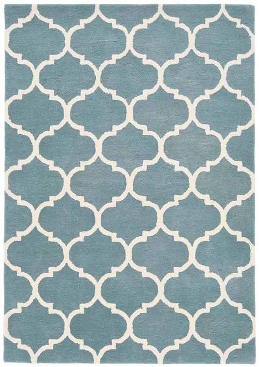 Albany Ogee Duck Egg Rug - Love-Rugs