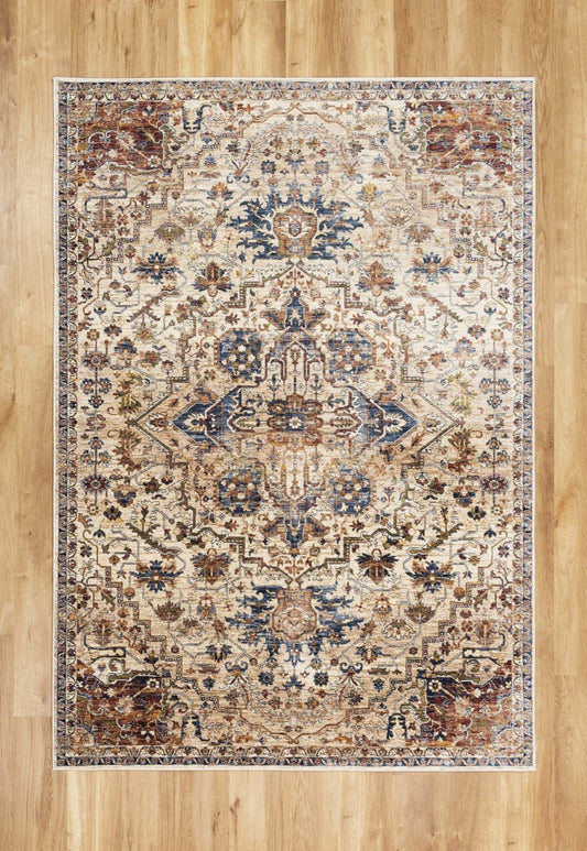 Alhambra 6504C/Ivory/Beige Rug - Love-Rugs