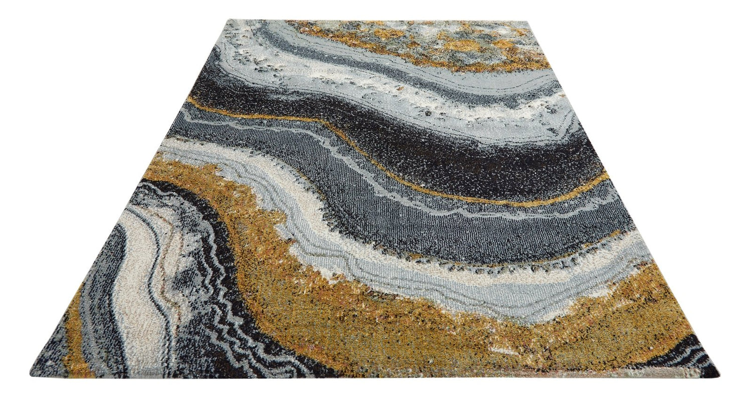 Amara AMA103 Grey Blue Bronze Rug - Love-Rugs