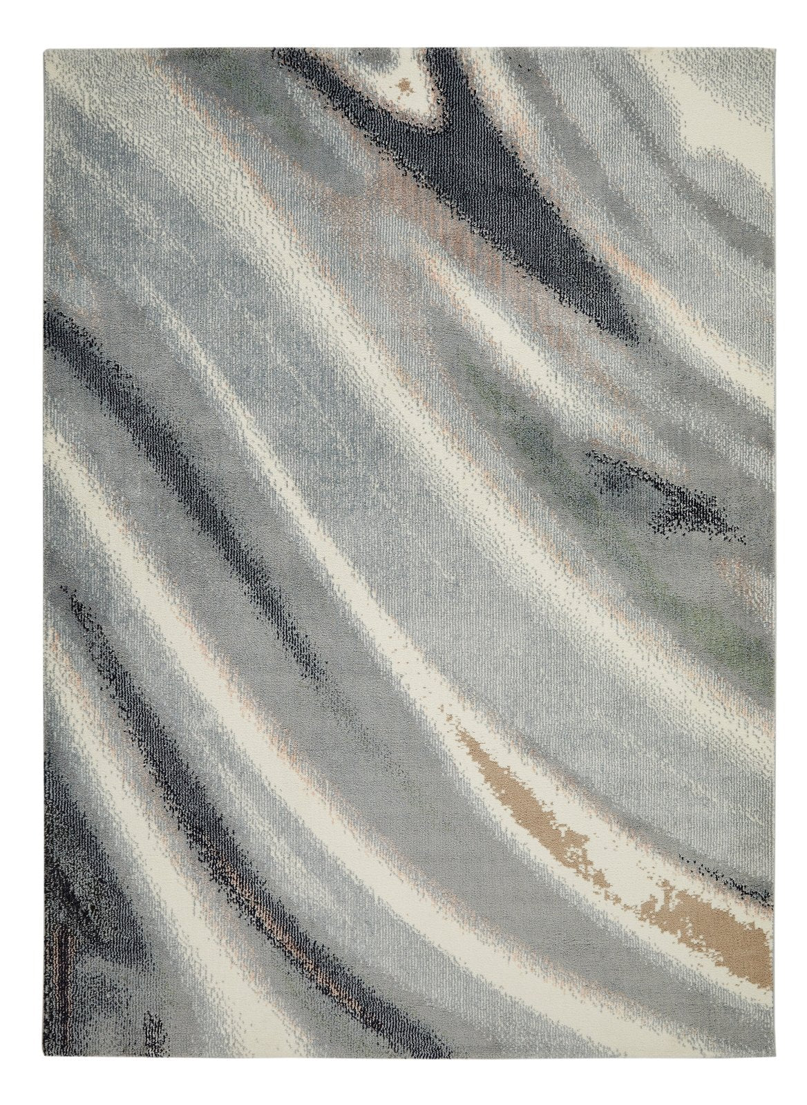 Amara AMA106 Ivory Grey Blue Rug β Love-Rugs