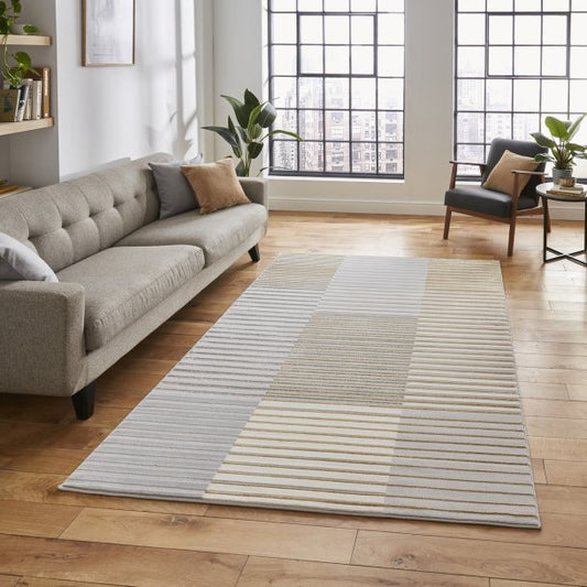 Apollo 2681 Grey/Gold Rug - Love-Rugs