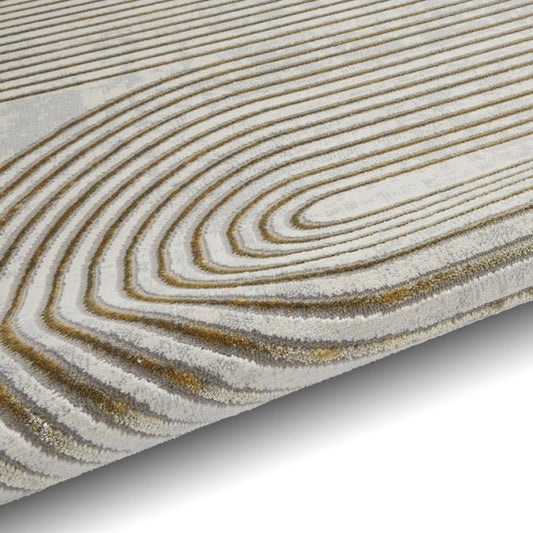Apollo 2683 Grey/Gold Rug - Love-Rugs alternate image