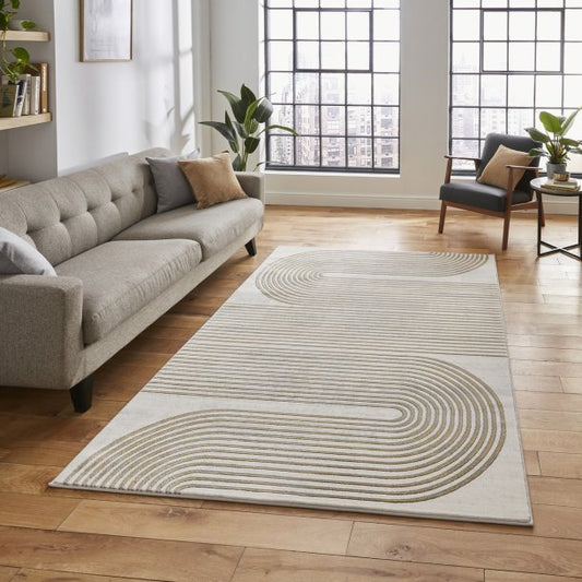 Apollo 2683 Grey/Gold Rug - Love-Rugs