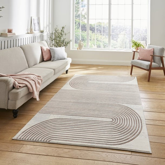 Apollo 2683 Grey/Rose Rug - Love-Rugs
