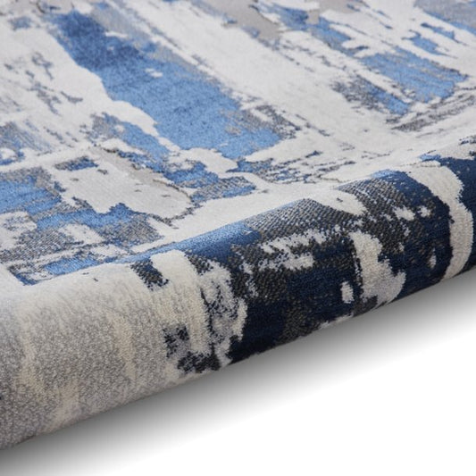Apollo GR579 Grey/Navy Rug - Love-Rugs alternate image