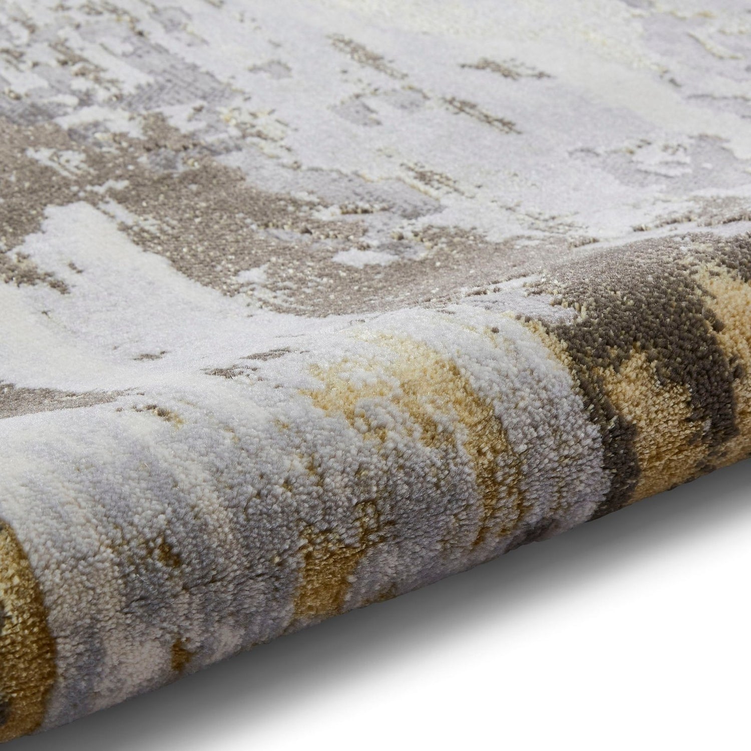 Grey Gold Metallic Rug Apollo GR580 Grey Gold Rug – Love-Rugs