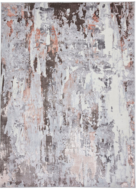 Apollo - Think GR580 Grey Rose Rug - Love-Rugs