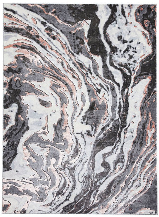 Apollo - Think GR584 Grey Rose Rug - Love-Rugs