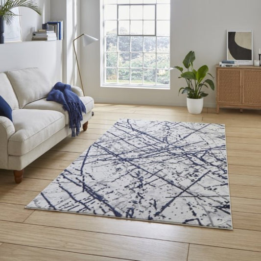 Artemis B8403A Blue/Silver Rug - Love-Rugs