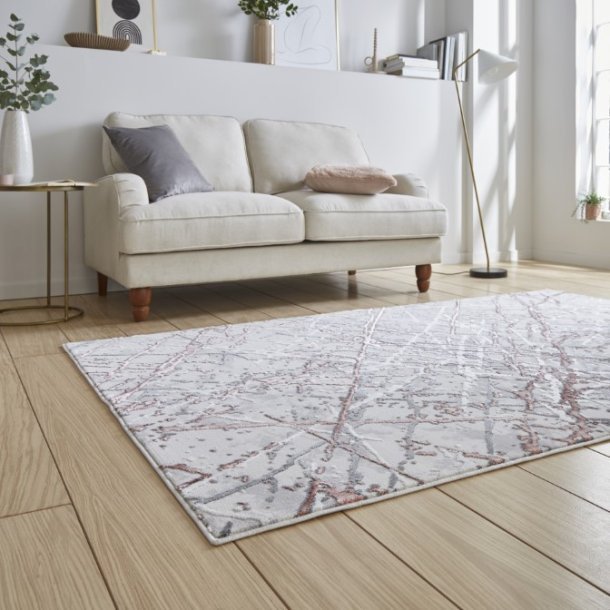 Artemis B8403A Pink/Silver Rug - Love-Rugs