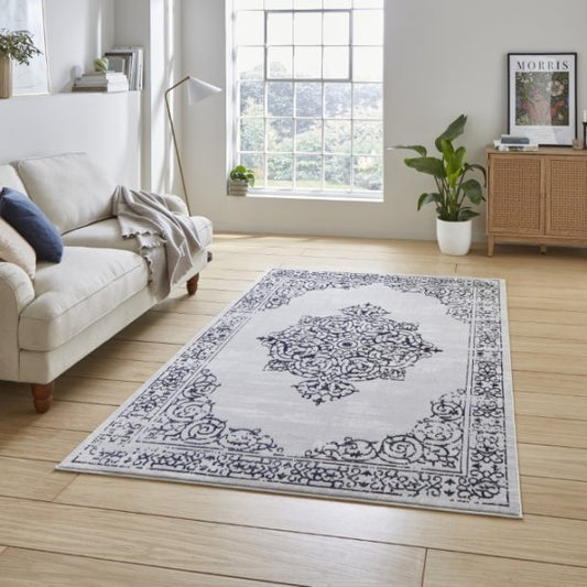 Artemis B9076A Blue/Silver Rug - Love-Rugs