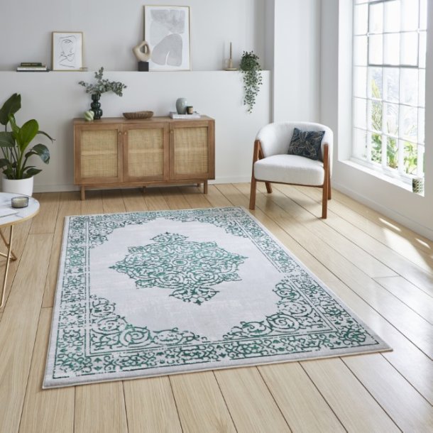 Artemis B9076A Green/Silver Rug - Love-Rugs