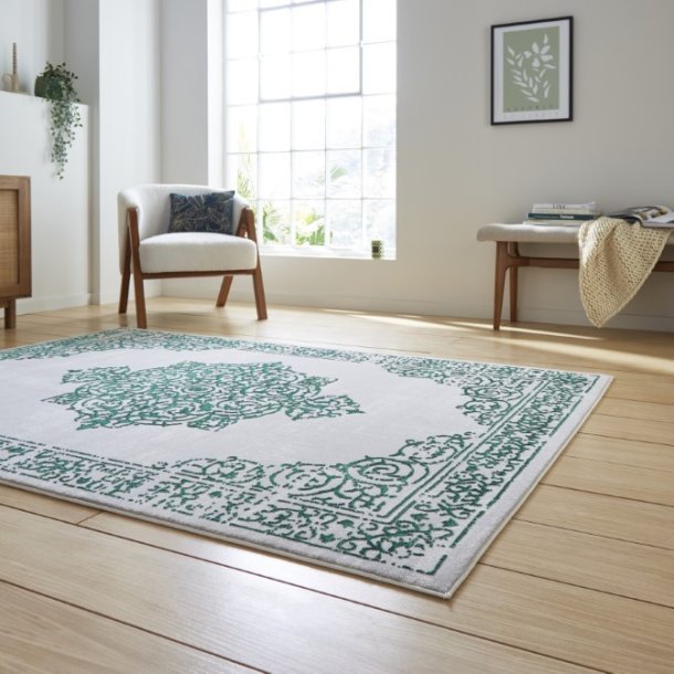 Artemis B9076A Green/Silver Rug - Love-Rugs