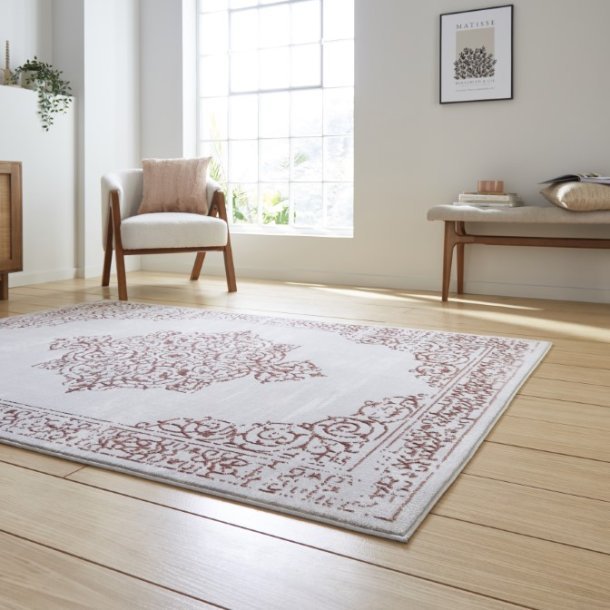 Artemis B9076A Rose/Silver Rug - Love-Rugs