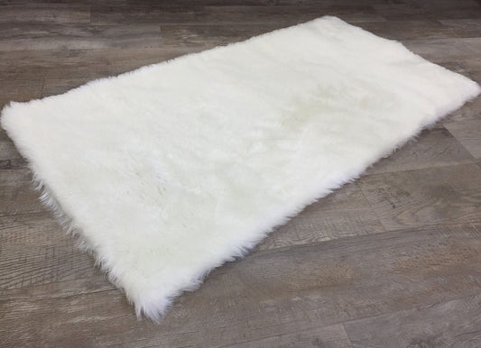 Auckland White Rectangle Rug - Love-Rugs