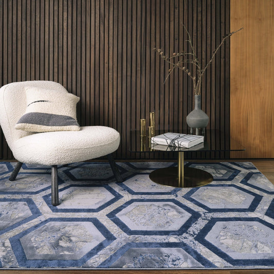 Aurora Hexagon Rug AU19 - Love-Rugs alternate image