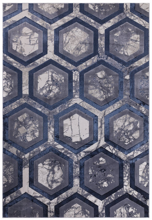 Aurora Hexagon Rug AU19 - Love-Rugs