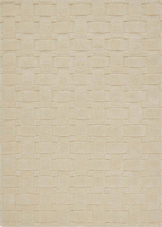 Basket Weave 3D New Ivory Rug - Love-Rugs