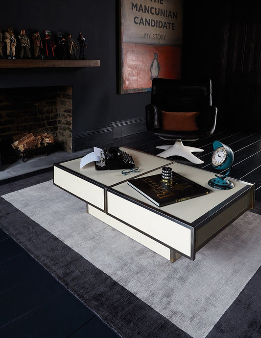 Blade Border Charcoal Silver Rug - Love-Rugs alternate image