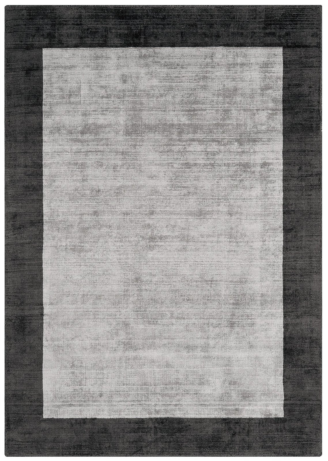 Blade Border Charcoal Silver Rug – Love-Rugs