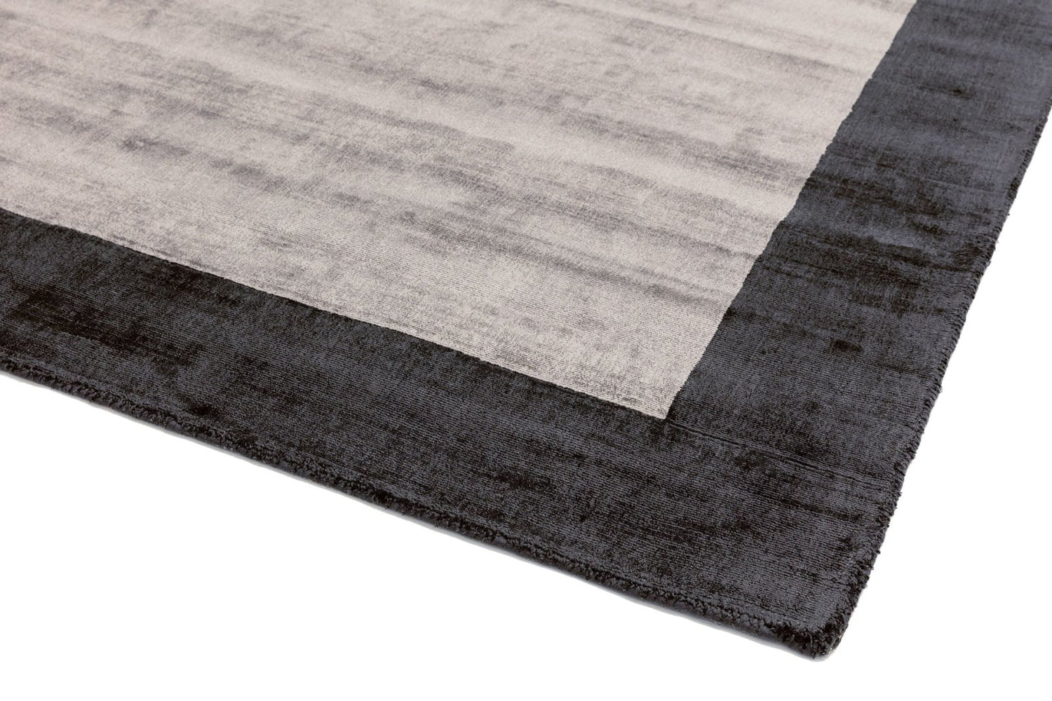 Blade Silver Rug Blade Border Charcoal Silver Rug – Love-Rugs