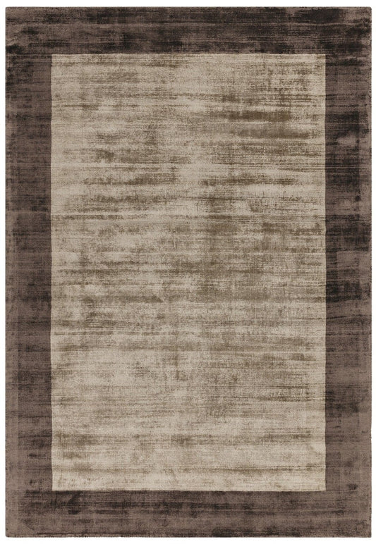 Blade Border Chocolate Mocha Rug - Love-Rugs
