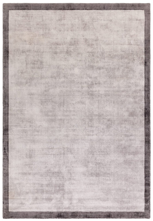 Blade Border Silver / Grey Rug - Love-Rugs
