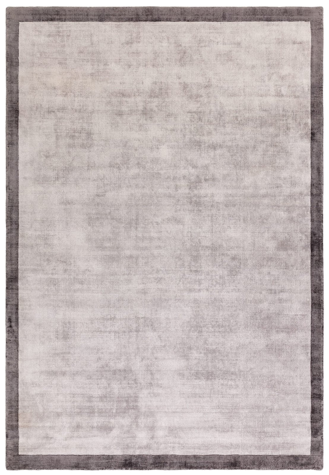 Blade Border Silver / Grey Rug - Love-Rugs