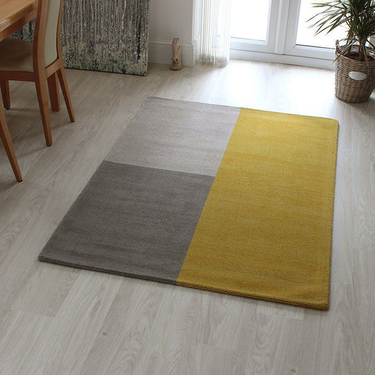 Blox Mustard Rug - Love-Rugs alternate image