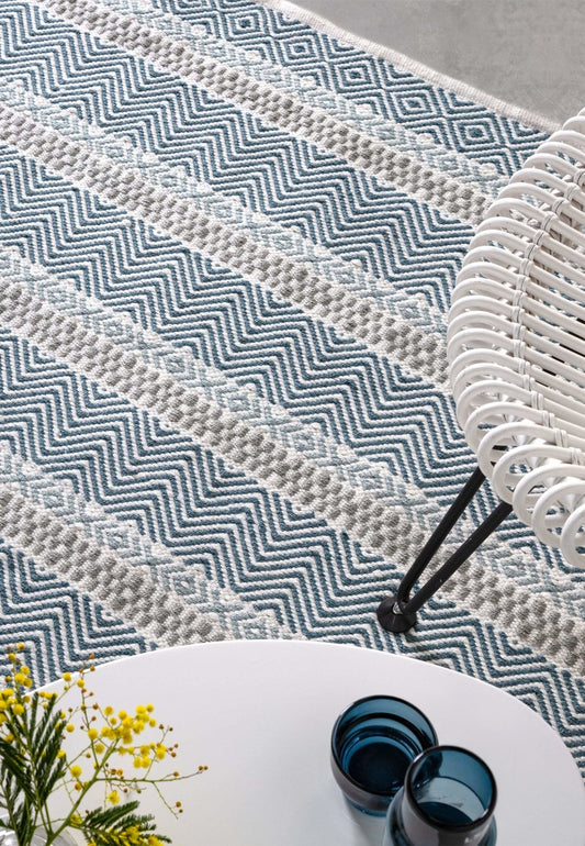 Boardwalk Blue Multi Rug - Love-Rugs alternate image